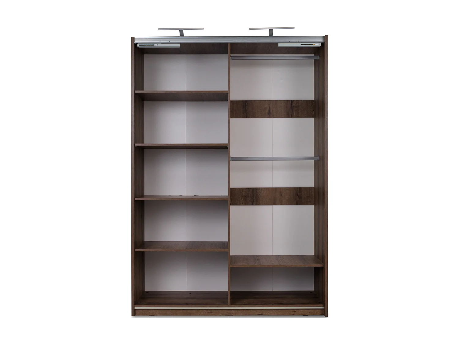 Kleiderschrank - Dunkelbraun - MERO