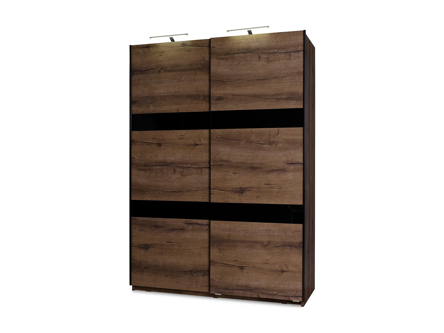 Kleiderschrank - Dunkelbraun - MERO