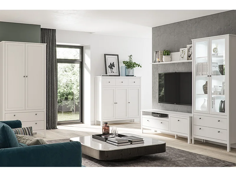 Kleiderschrank - Weiß - FARGE