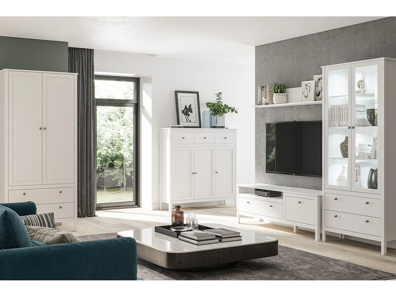 Kleiderschrank - Weiß - FARGE