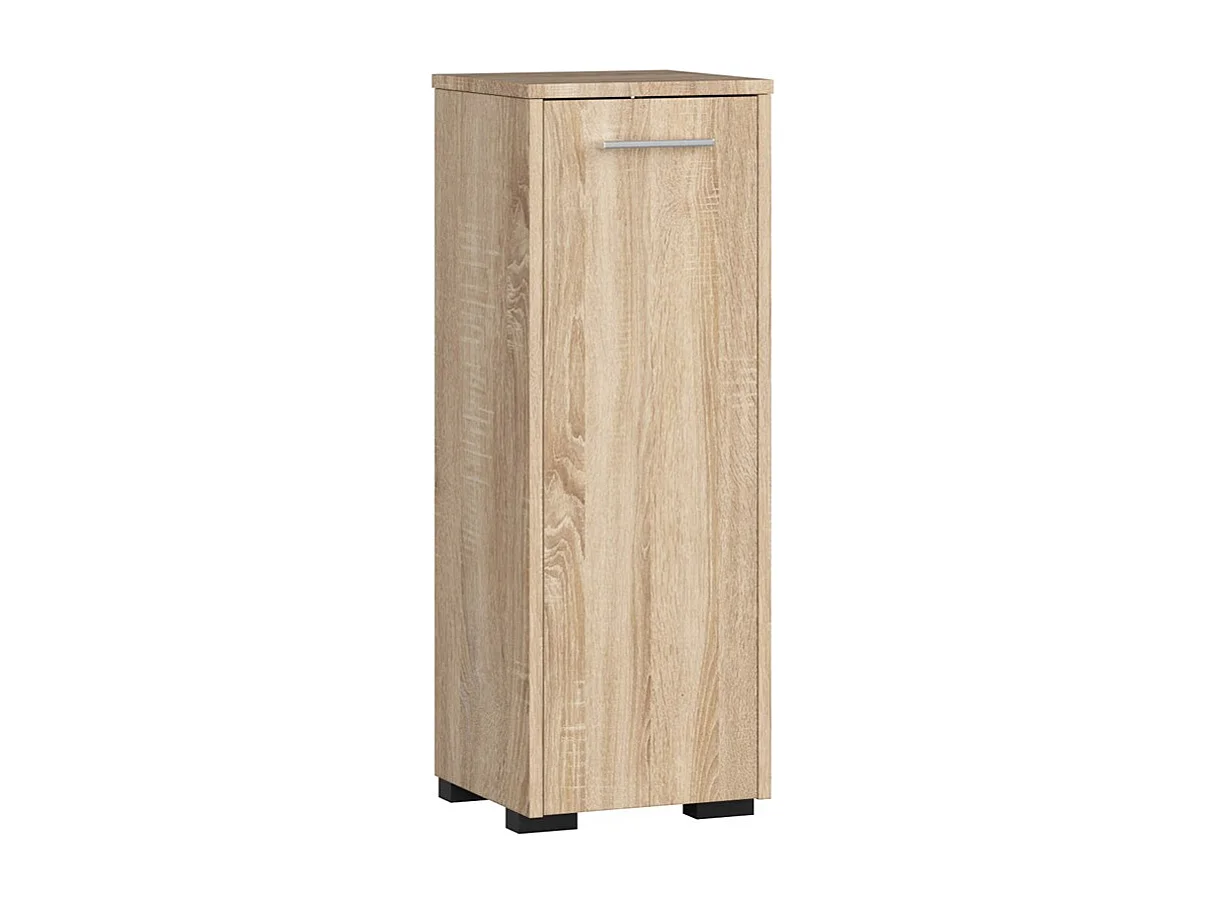 Colonne salle de bains AKORD FIN Chêne Sonoma 30 cm 1 porte façade Chêne Sonoma 2 étagères 30x30x85 cm