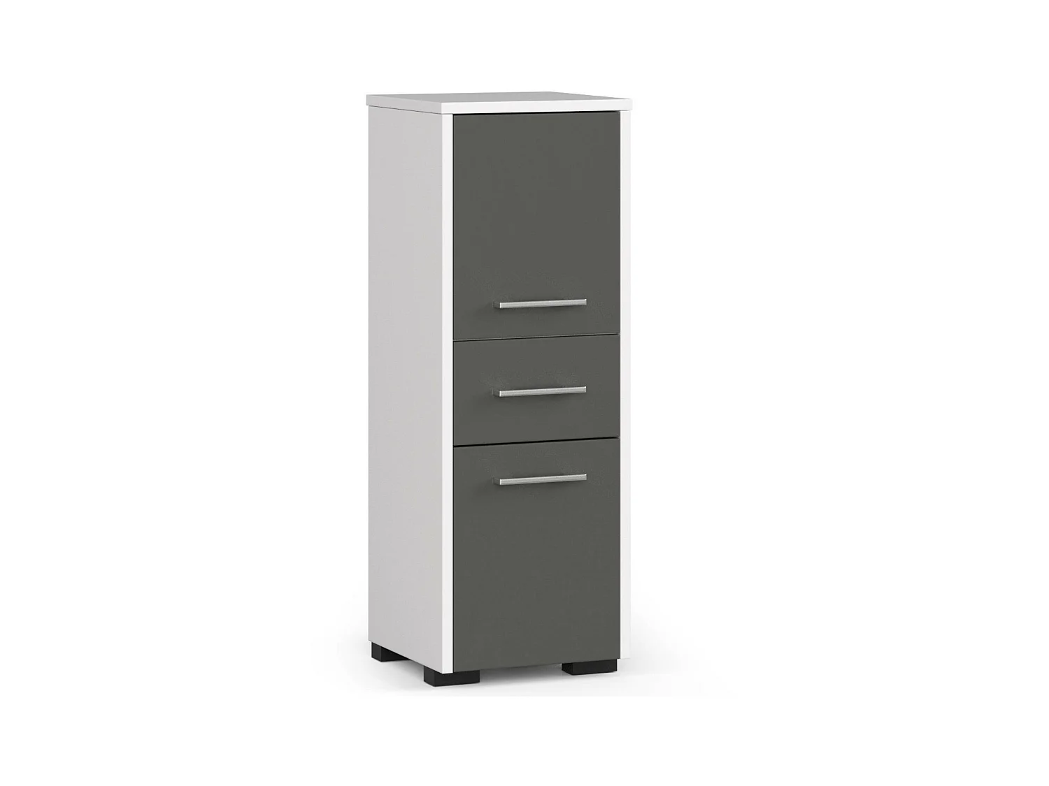 Columna de baño AKORD FIN Roble Sonoma 30 cm 2 puertas 1 cajón frente en color Roble Sonoma 3 estantes 30x30x85 cm