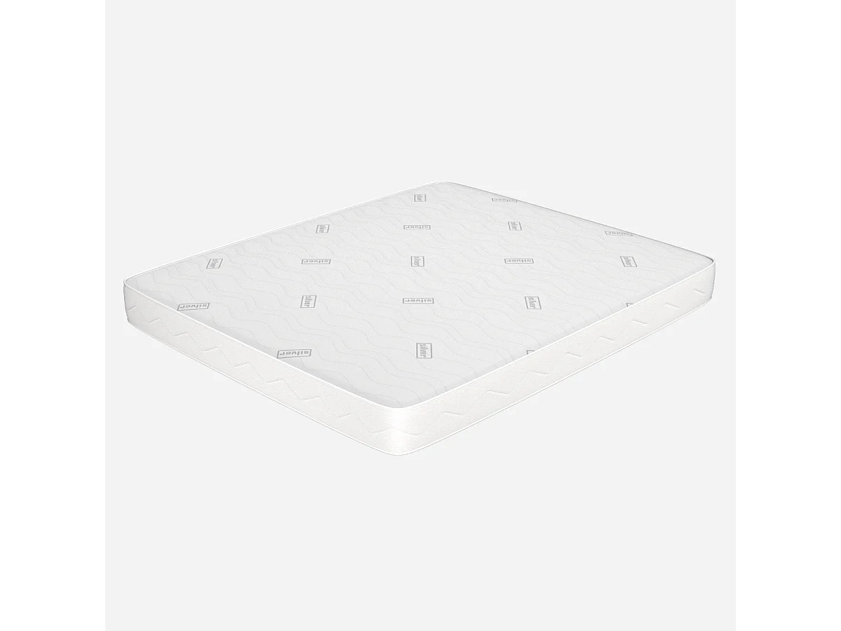 Colchon matrimonial 160x190 Alto 16 cm - Revestimiento Silver, Espuma HR| Levante