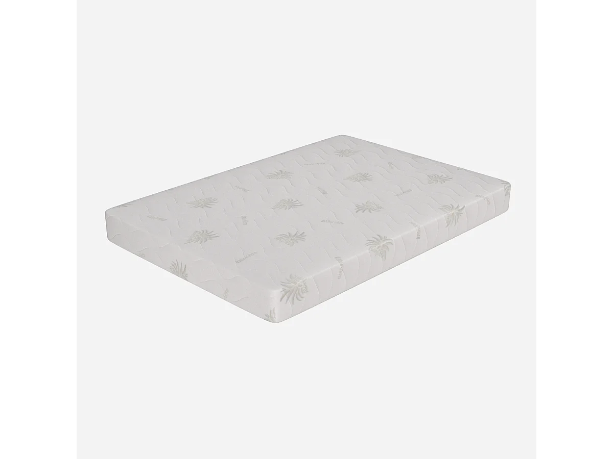 Colchon individual 120x190 Colchon Desenfundable, Altura 19 cm - Espuma HR, Revestimiento en aloe Vera | Lupin I