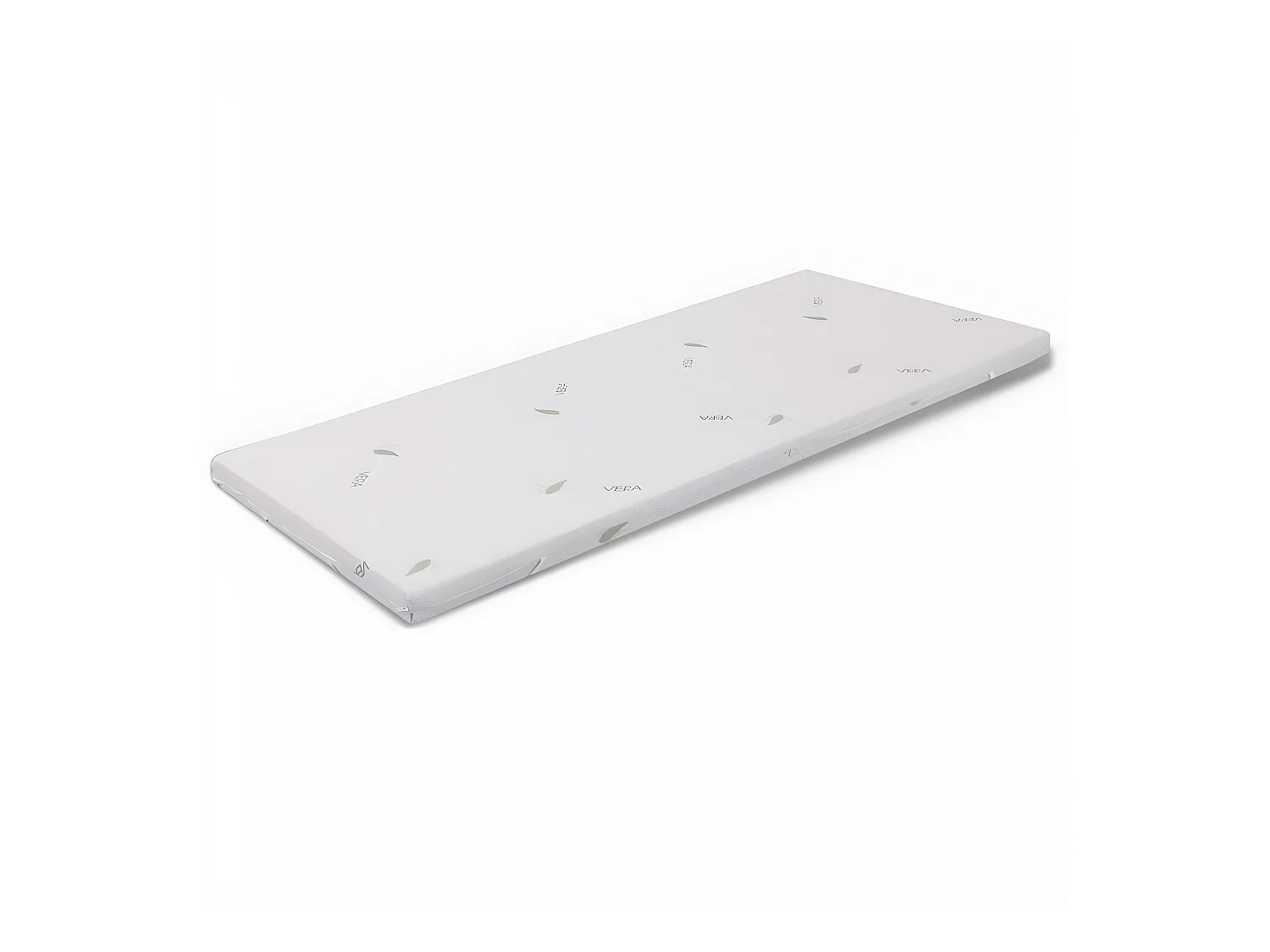 Topper aus Waterfoam 80x200 - 8 cm hoch, abziehbar, Gewebe Aloe Vera| Matratzenauflage H8