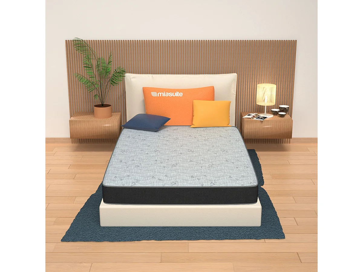 Materasso Una Piazza e Mezza 120x200 - Alto 22 cm, Waterfoam, Anallergico, Antiacaro, Traspirante | Summit H22