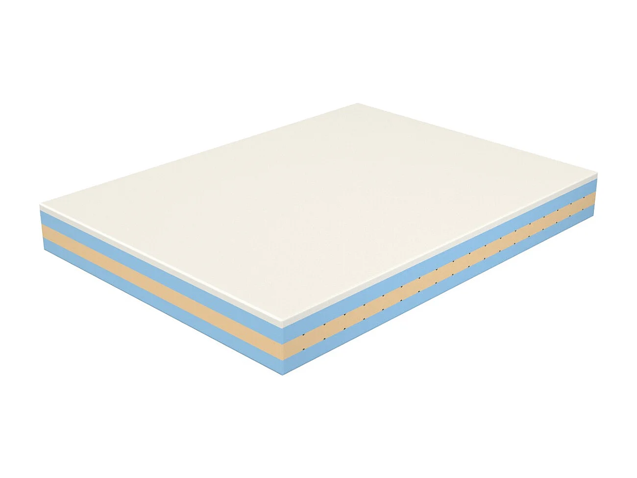 Materasso Memory Foam Una Piazza e mezza 120x200, Alto 21 cm - 4 Strati, Dispositivo Medico, Rivestimento Pure | Bora