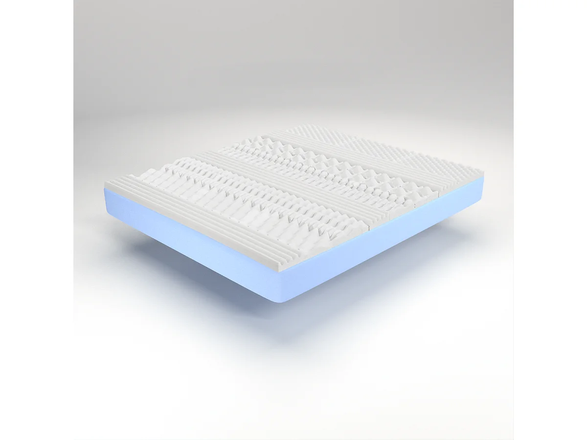 Materasso Una Piazza e Mezza 120x190, alto 22 cm Sfoderabile - Memory Foam, Rivestimento Aloe Vera, Traspirante | Top H22