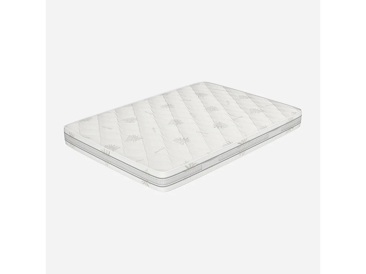 Materasso Una Piazza e Mezza 120x190, alto 22 cm Sfoderabile - Memory Foam, Rivestimento Aloe Vera, Traspirante | Top H22