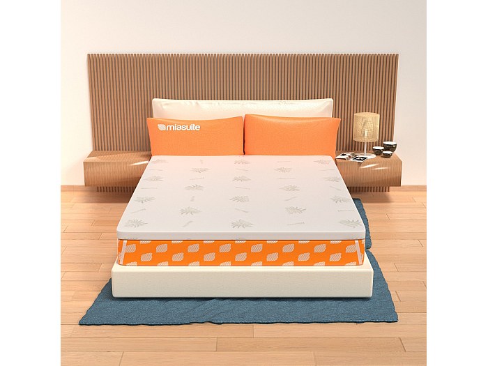 Surmatelas 160x200 Épais 7 Cm Déhoussable Très Moelleux - Sur-matelas