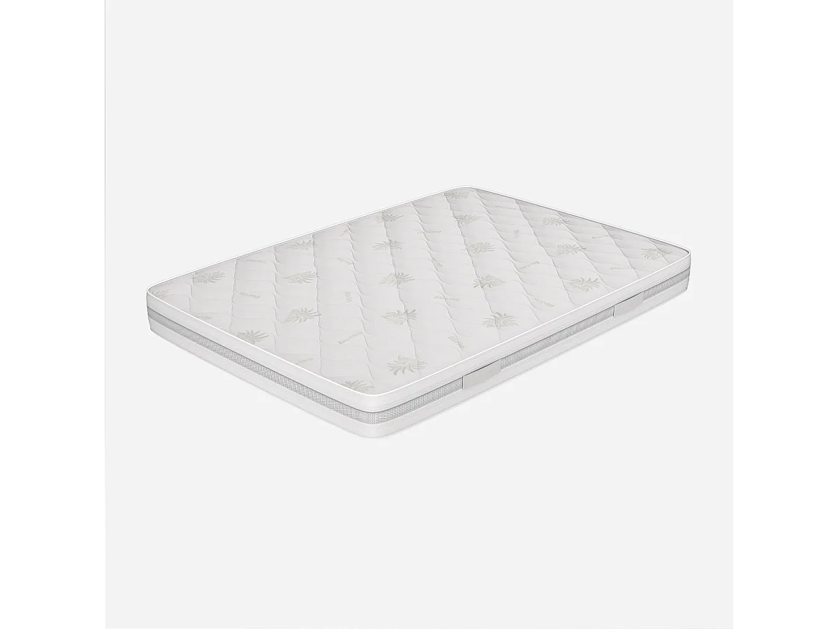 Matratze 120x190 24 cm hoch - Waterfoam, Abziehbar, Bezug aus Aloe Vera | Goemon