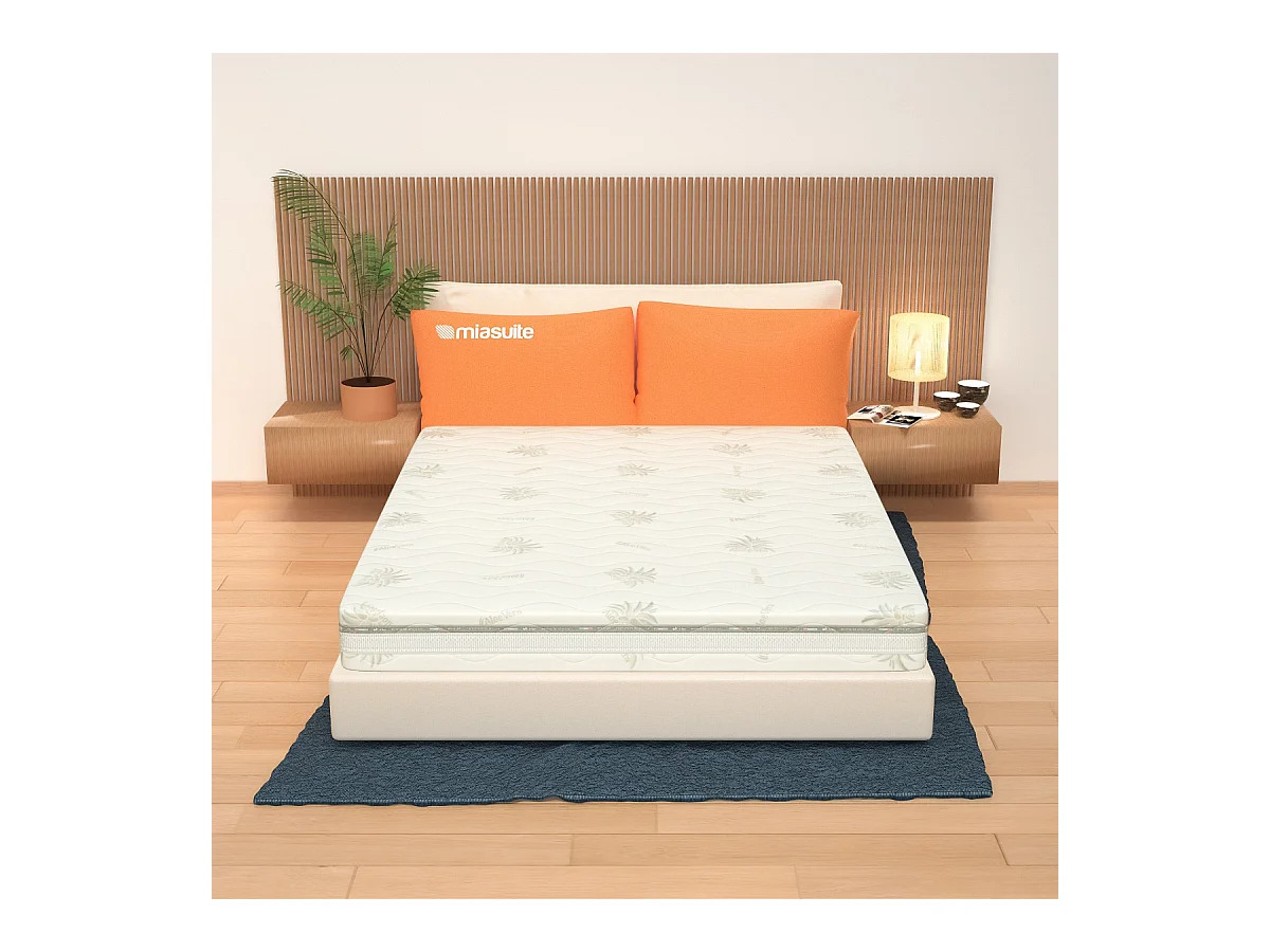 Matelas Orthopédique 160x190, hauteur 26 cm - Memory, Gel Relaxa, Revêtement Aloe Vera | Prime