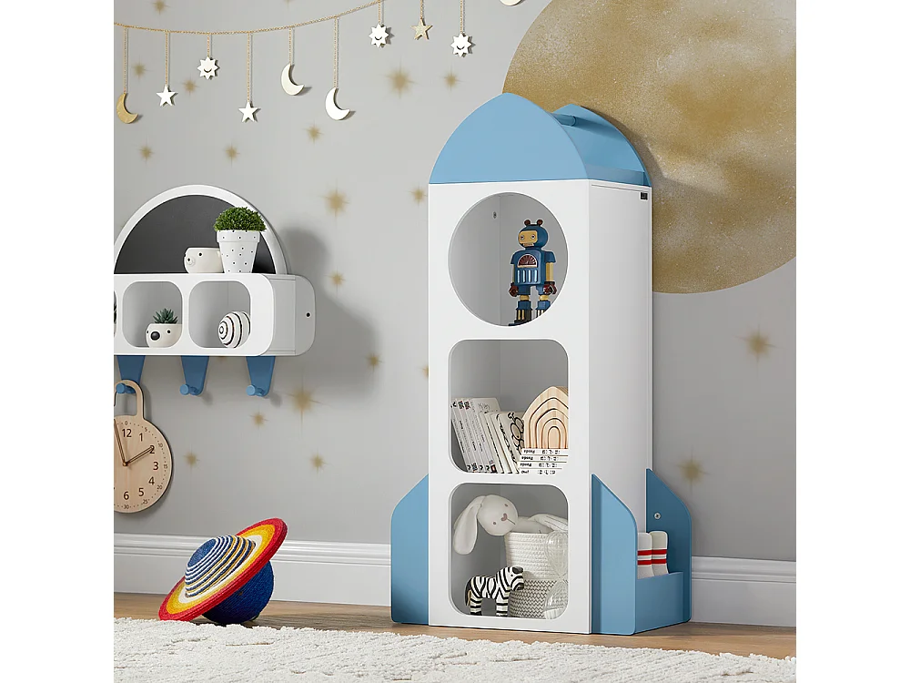 SoBuy armário de criança, armário de livros infantis, armário infantil KMB86-W