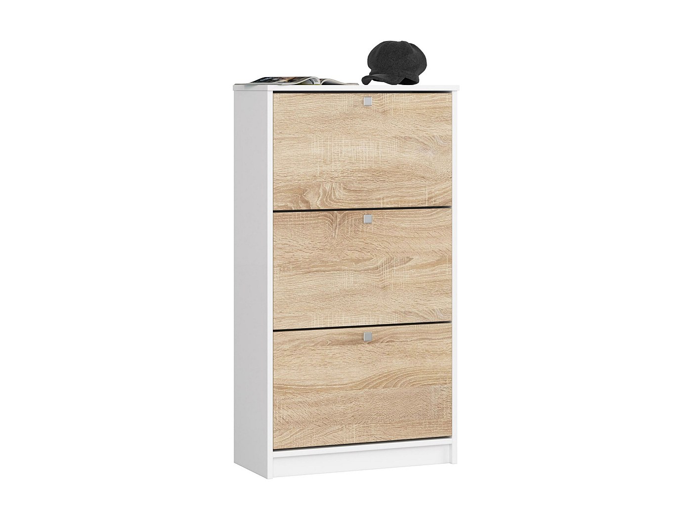 Schoenenkast Line | 80 x 35 x 87 cm | High Glossy White Modern