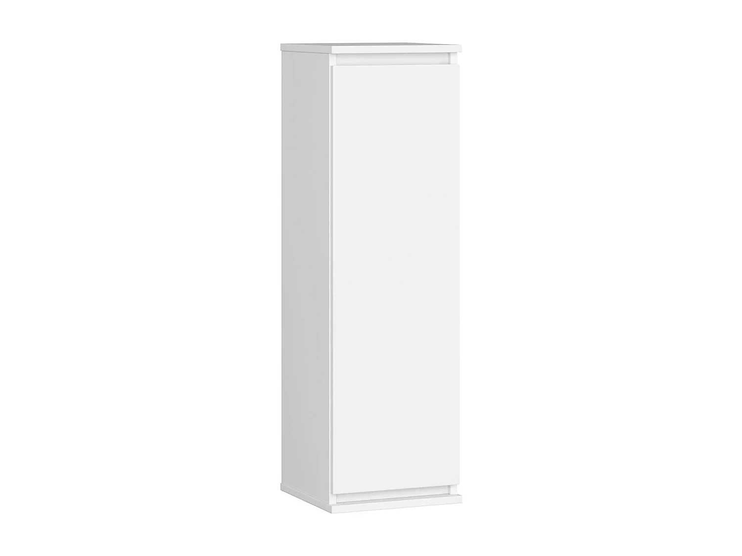 Armoire murale AKORD W30 Blanche 30 cm 1 porte façade Blanche 3 étagères 30x30x99 cm