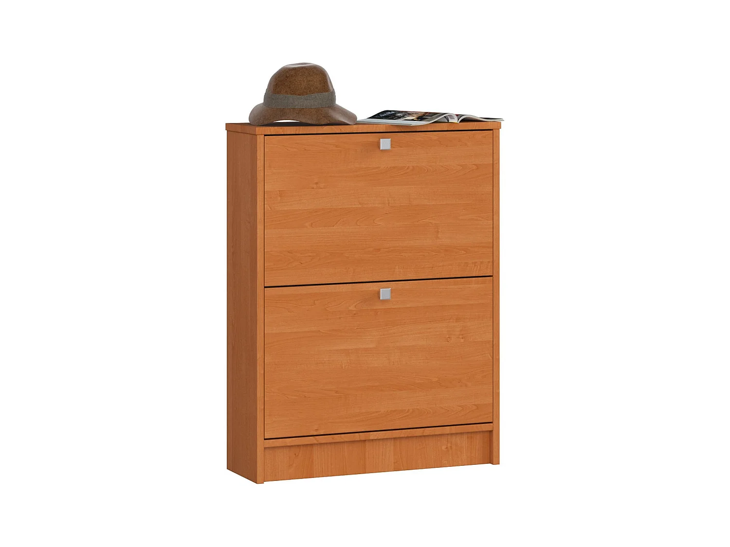 Meuble à chaussures AKORD Aulne 60 cm 2 portes façade Aulne 2 étagères 60x20x80 cm
