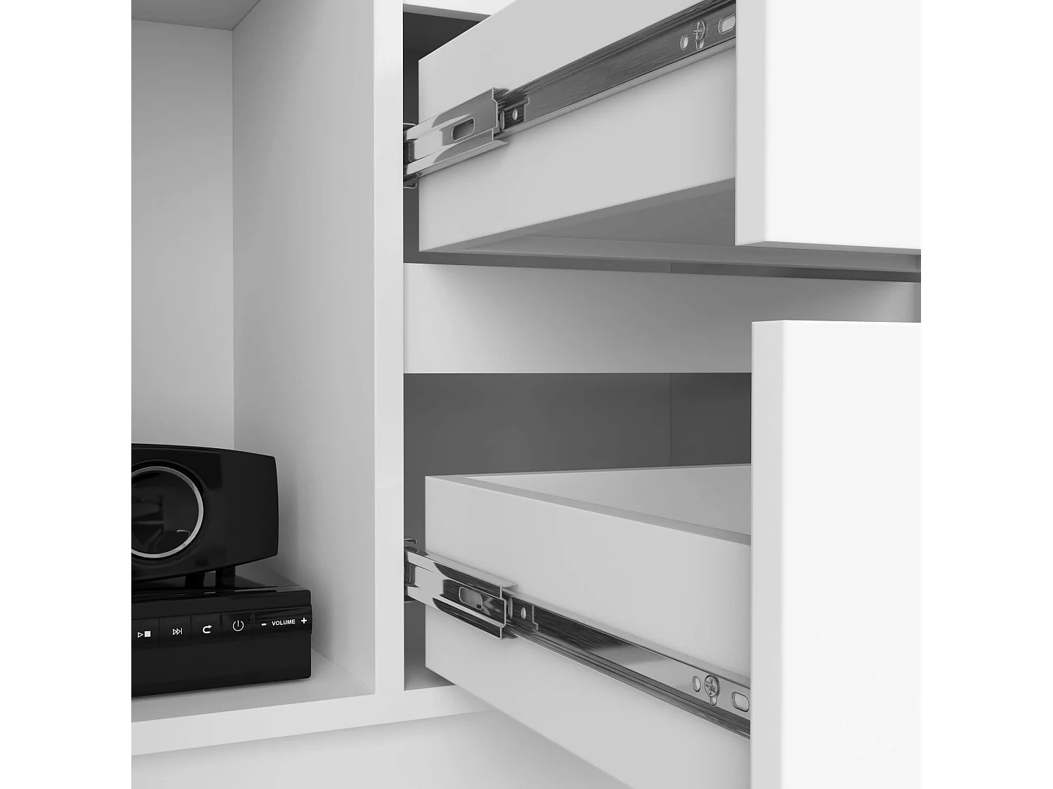 Armadio da ufficio AKORD R11 Bianca 80 cm 2 ante 2 cassetti 80x35x180 cm