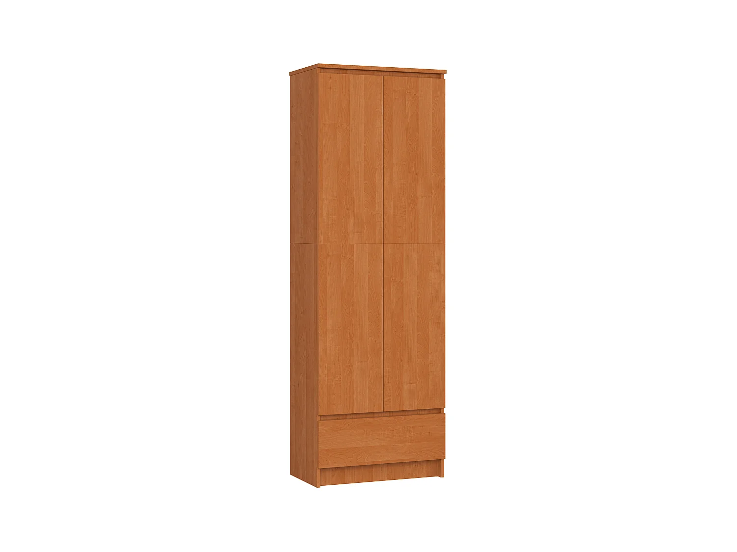 Büroregal AKORD R60 Büroschrank Aktenschrank Erle 60 cm 2 Türen Schublade 4 Ebenen B60 x H180 x T35 cm