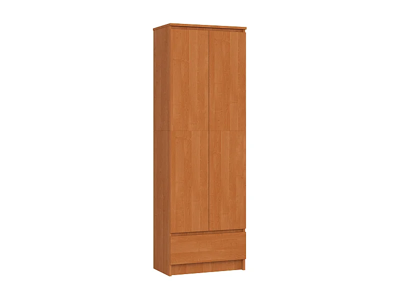 Regał AKORD R60 Olcha 60 cm 2 drzwi 1 szuflada kolor Olcha mat 4 półki 60x35x180 cm