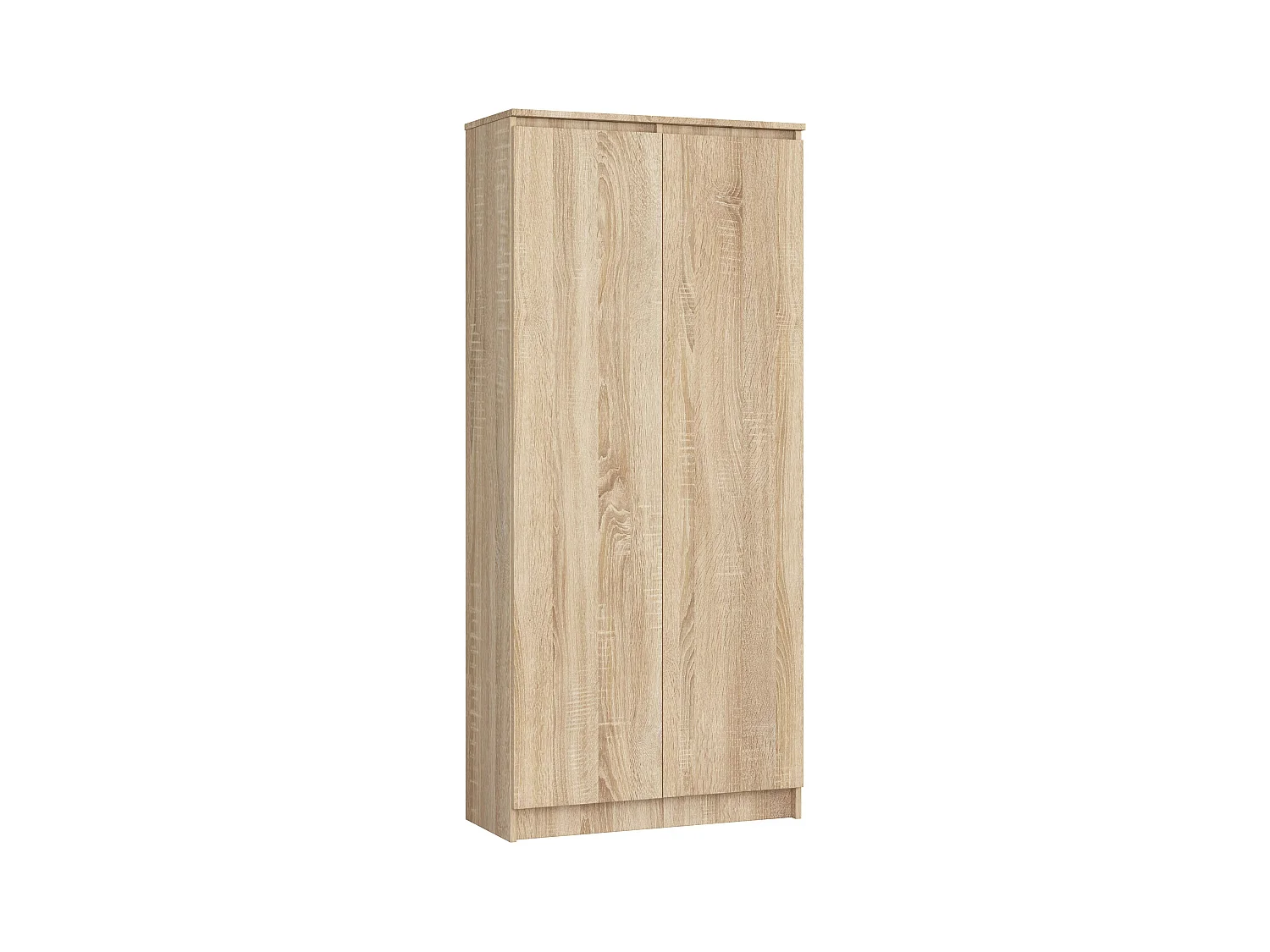 Armoire de rangement AKORD R80 Chêne Sonoma 80 cm 2 portes façade Chêne Sonoma mat 8 étagères 80x35x180 cm
