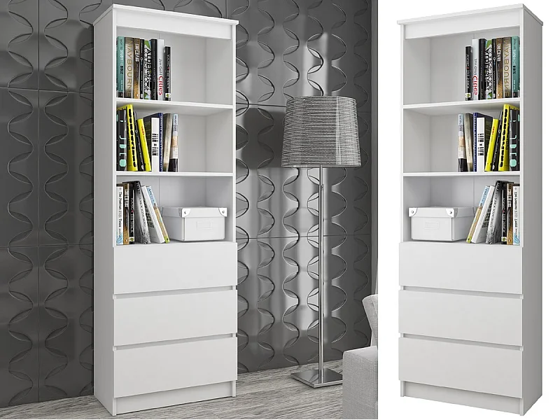 Armadio da ufficio AKORD R60 Bianca 60 cm 3 cassetti 60x35x180 cm