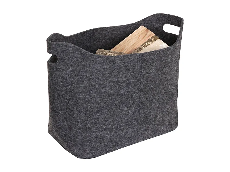 Cesta de fieltro MCW-C35,  gris oscuro