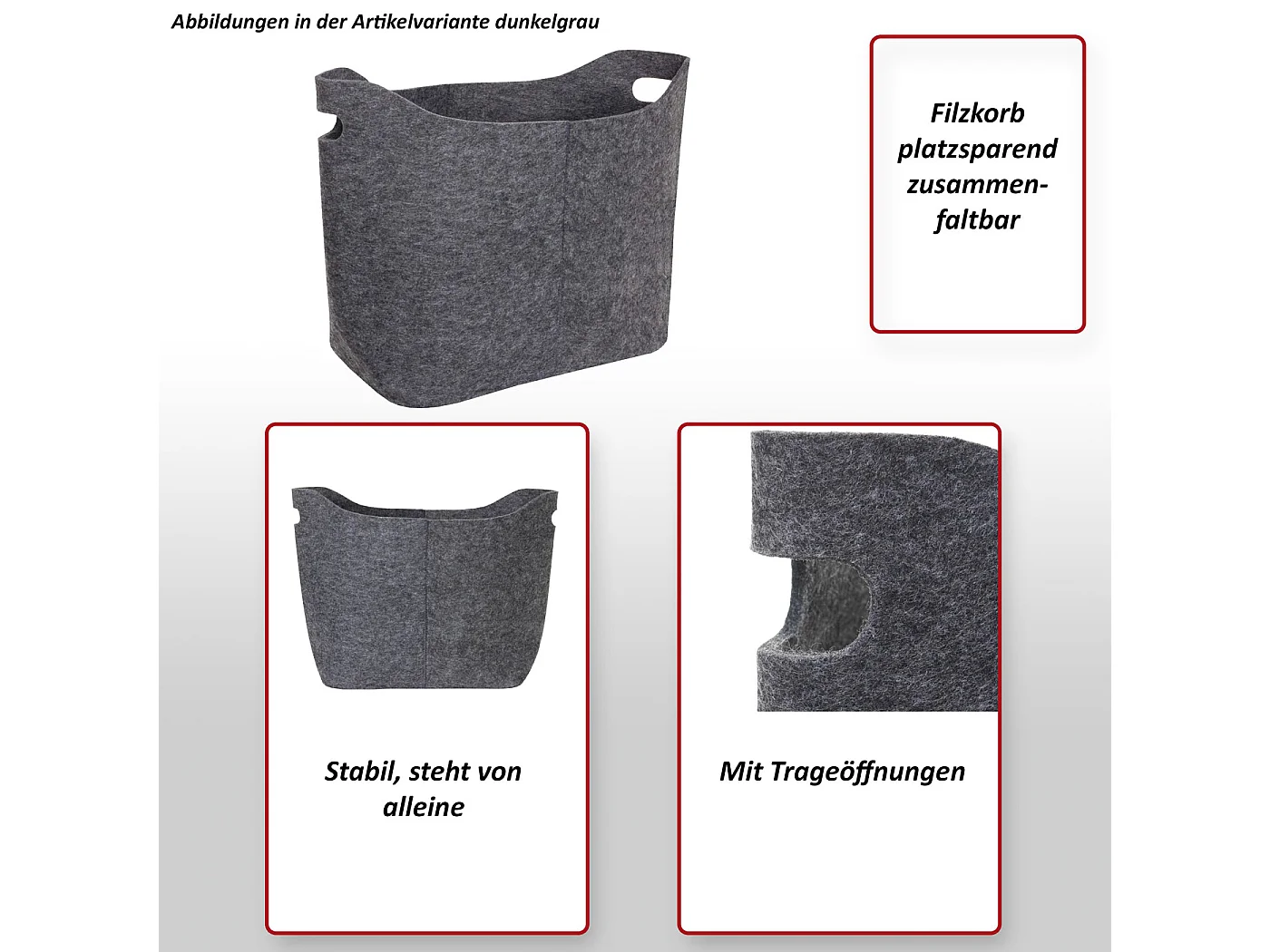 Viltmand MCW-C35,  donkergrijs