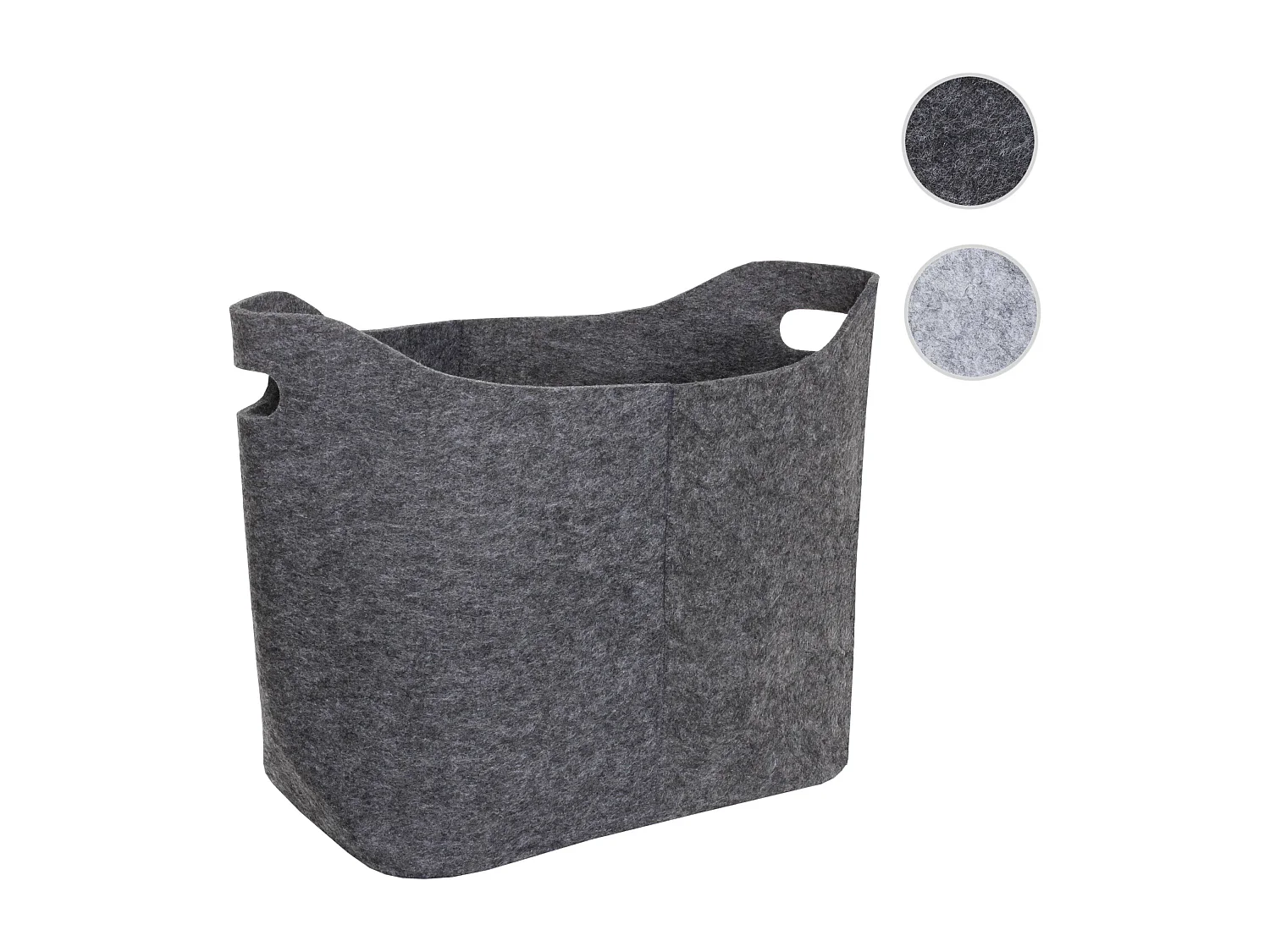 Panier en feutre MCW-C35,  gris foncé