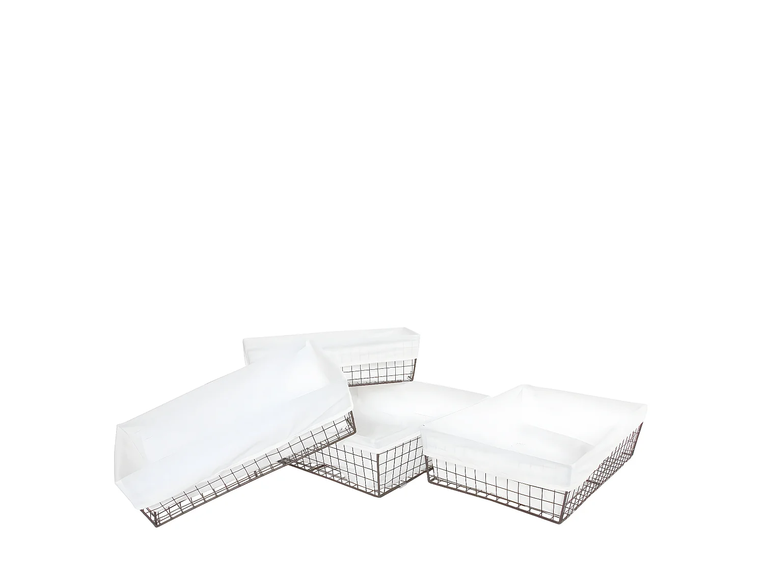 Panier d'étagère Aarau, (set de 4)