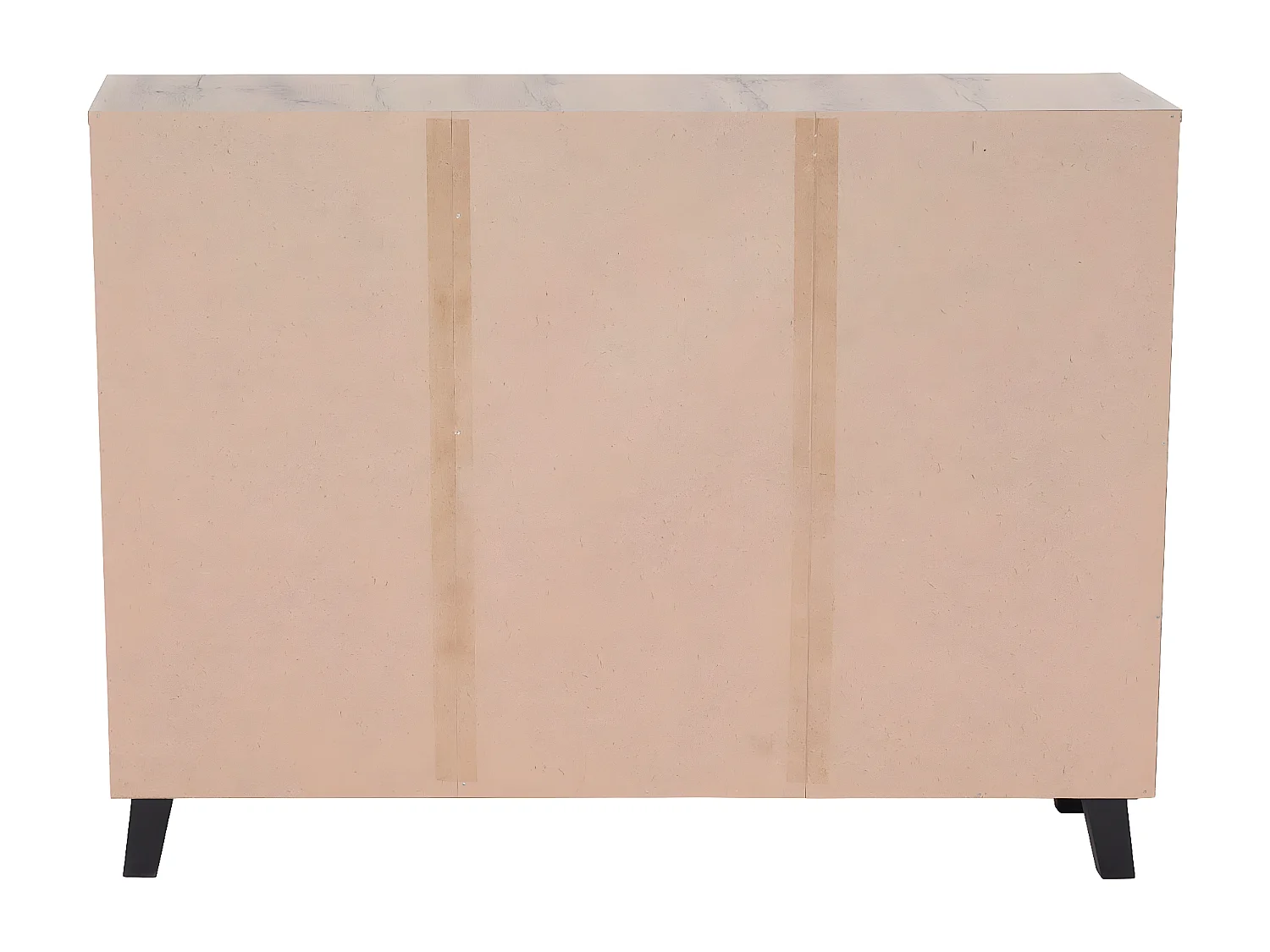 Credenza armadietto sideboard MCW-M46 ante scorrevoli 88x120x34cm legno chiaro