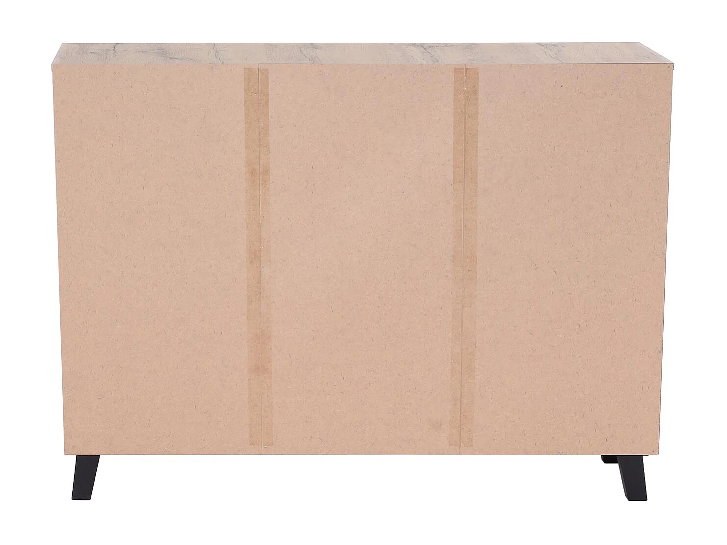 Sideboard MCW-M46, Kommode Schrank Anrichte, 3 Türen 8 Staufächer 88x120x34cm, naturfarben