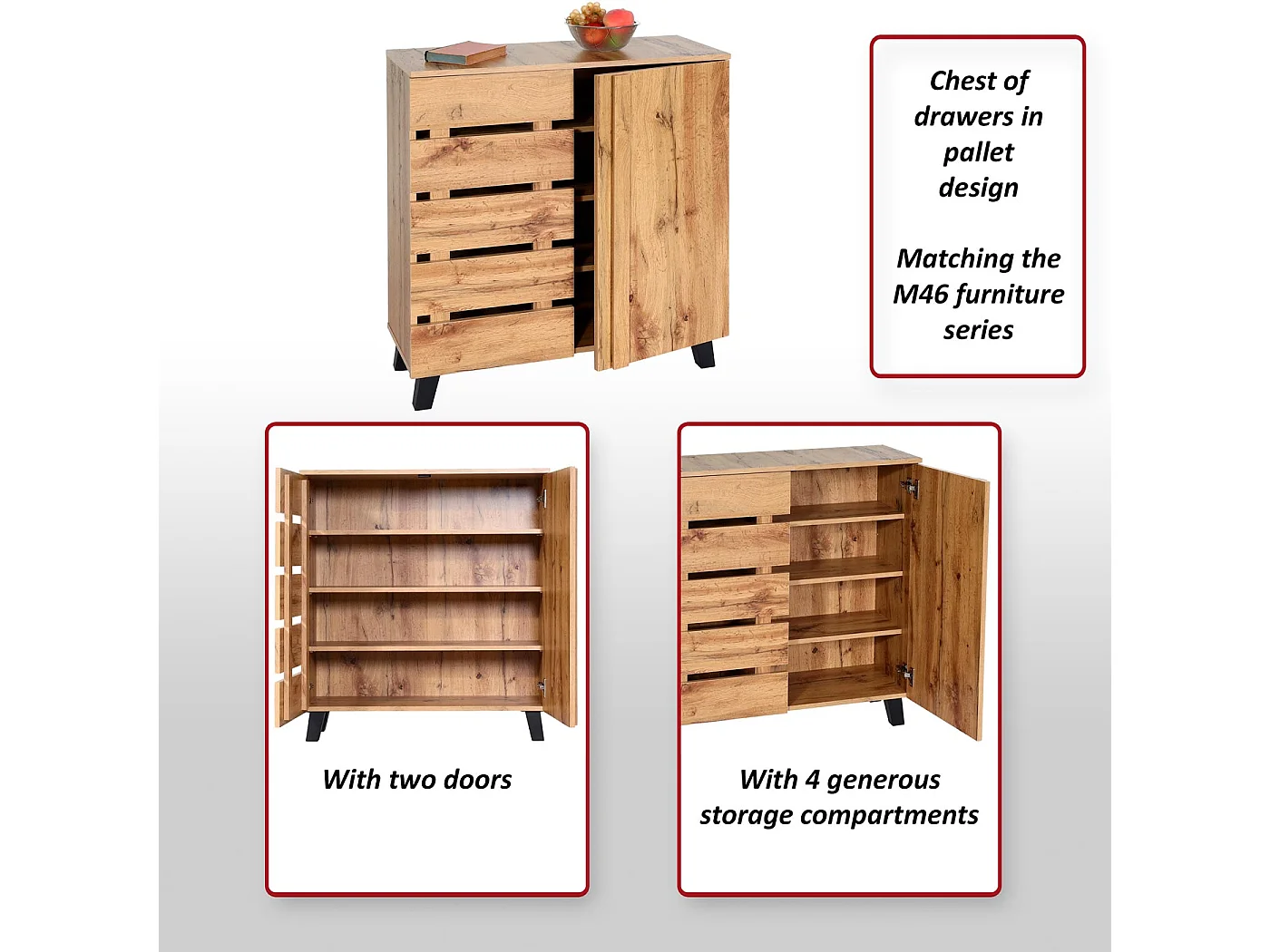 Chest of drawers MCW-M46