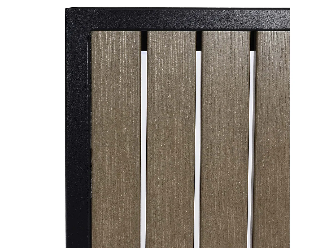 4-delige set tuinstoel + tuintafel MCW-J95,  zwart, grijs