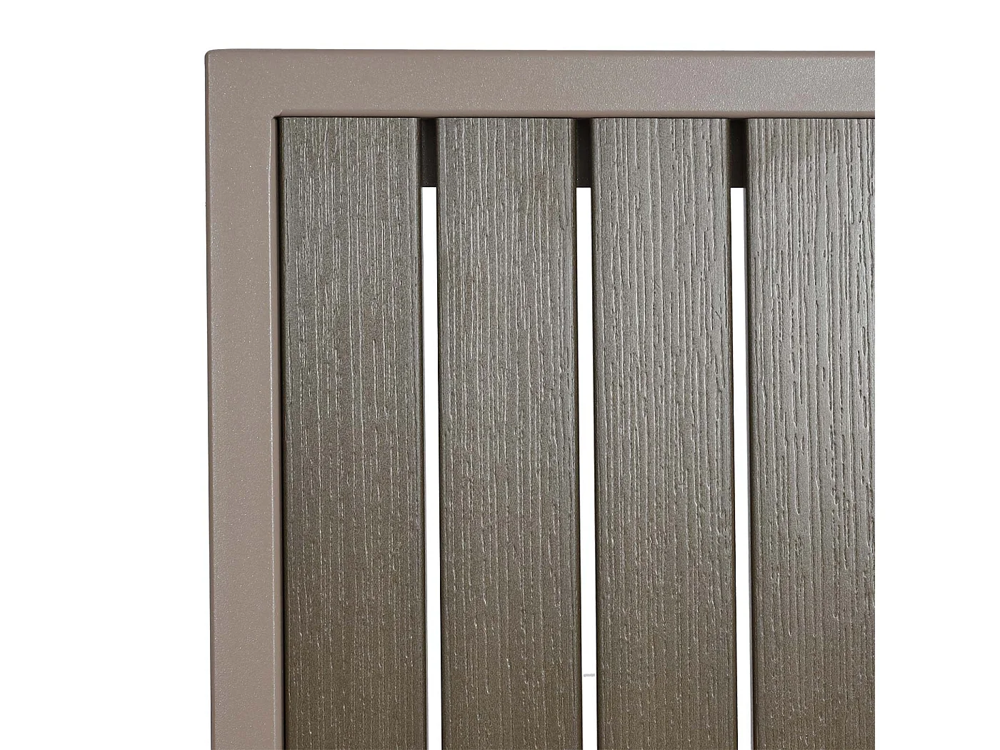 Set de 4 chaises de jardin + table de jardin MCW-J95,  champagne, gris