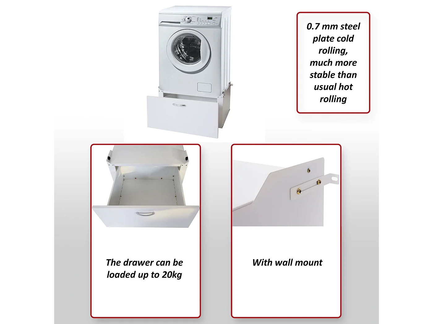 Meuble bas pour machine à laver MCW-E50