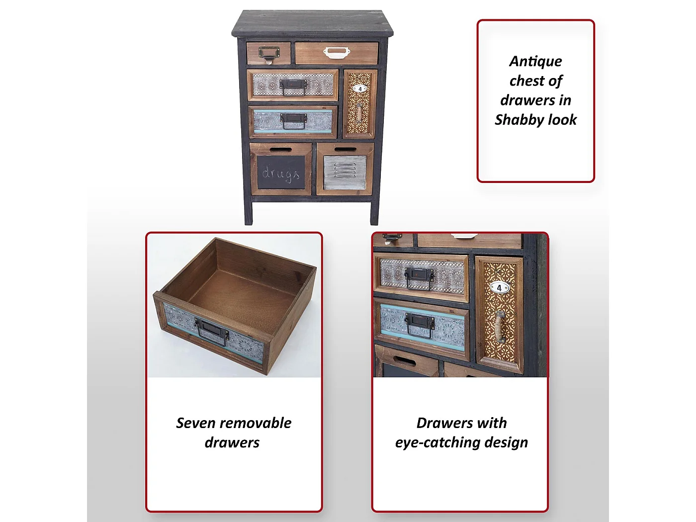 Apotheker-Schrank MCW-A43