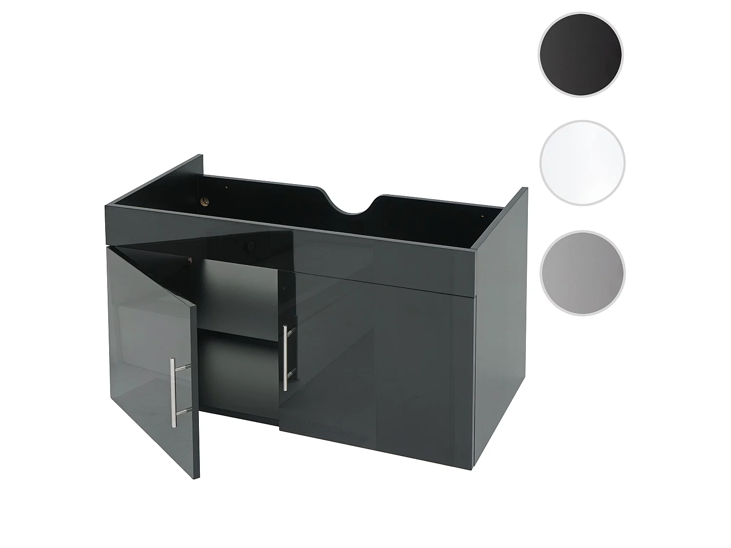 Meuble sous-lavabo MCW-D16,  gris