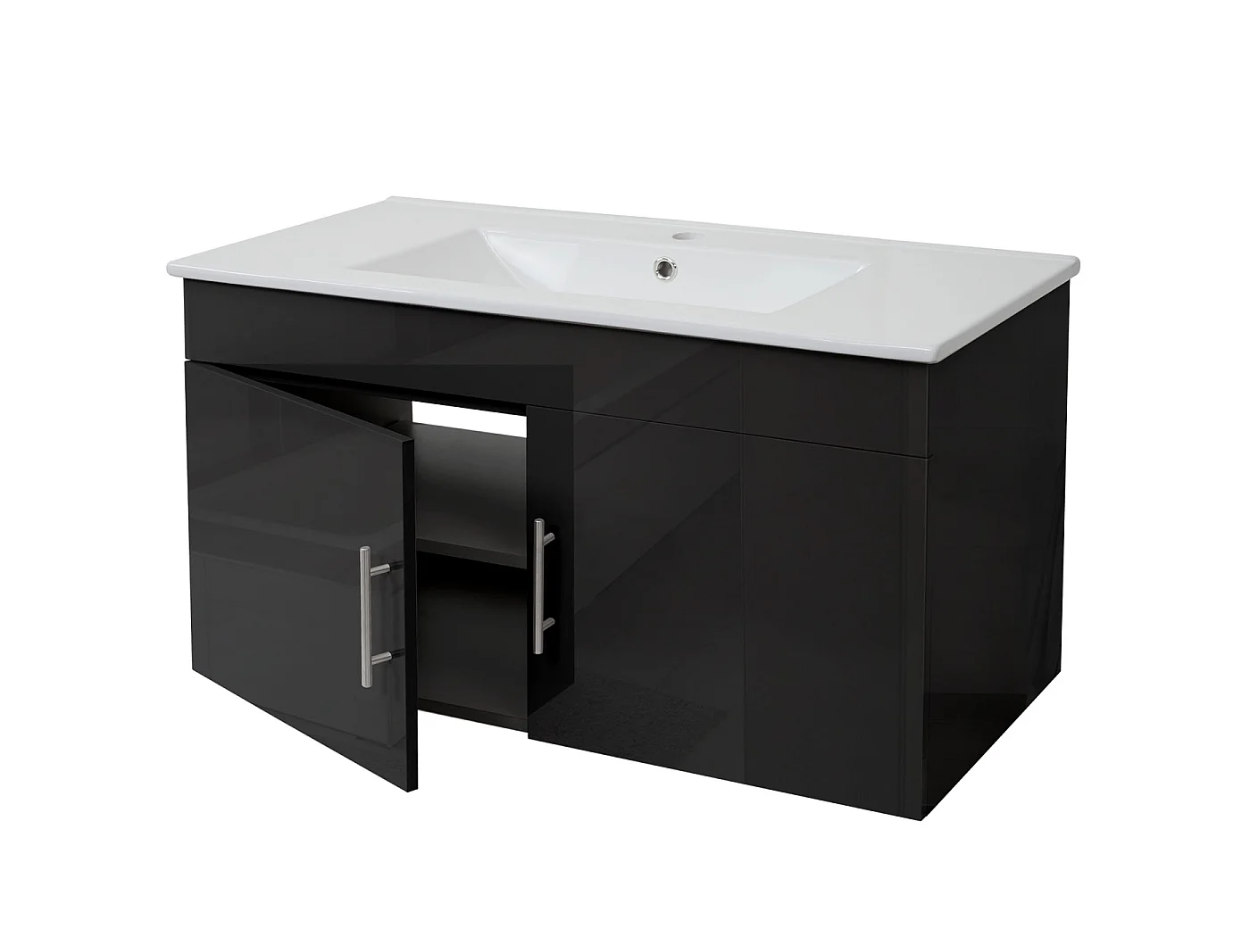 Meuble sous-lavabo MCW-D16,  gris