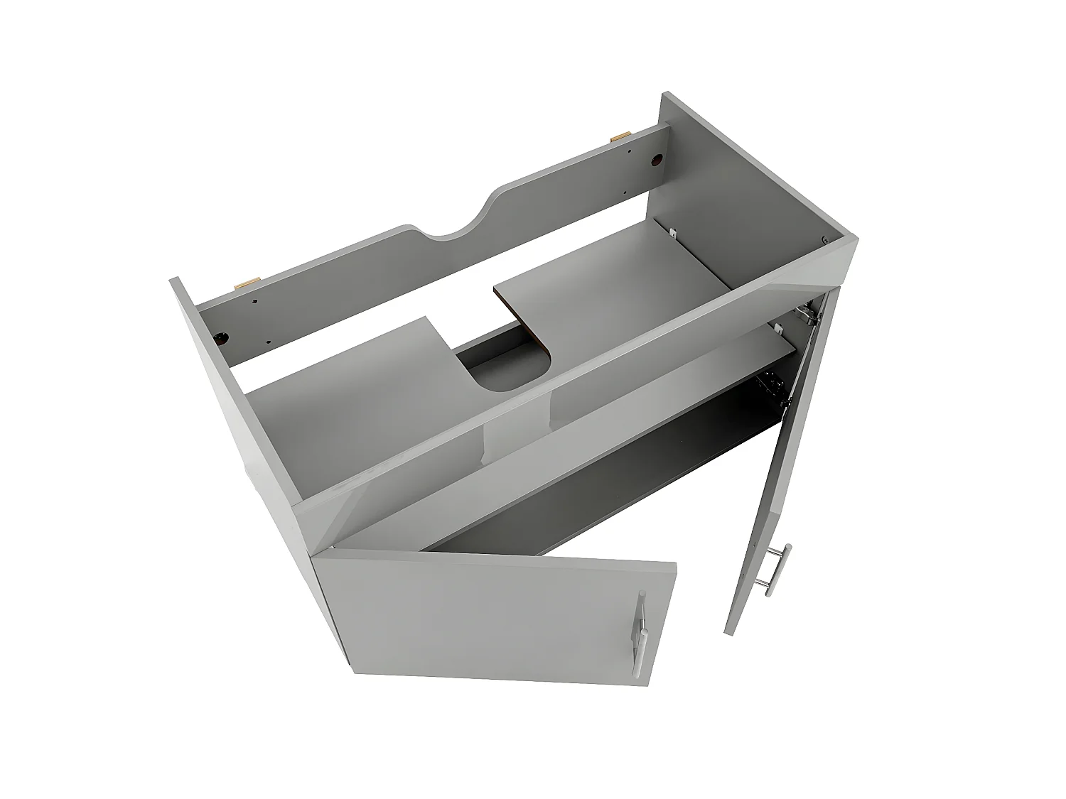 Mueble bajo lavabo MCW-D16,  gris