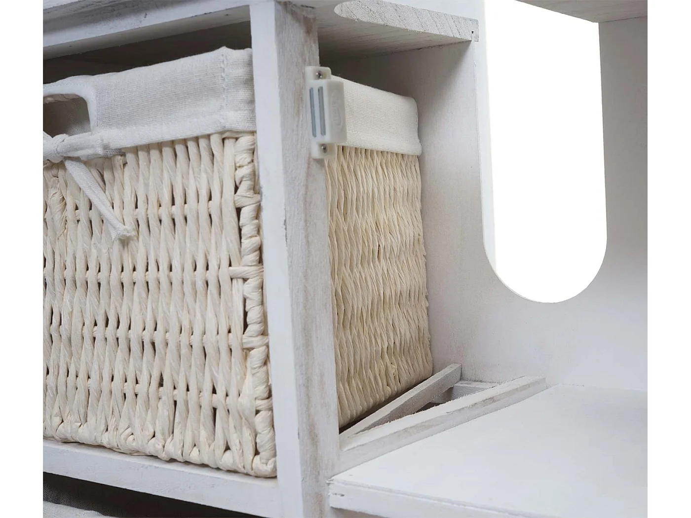 Meuble sous-lavabo MCW-H20,  shabby blanc