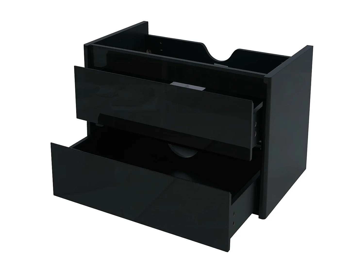 Meuble sous-lavabo MCW-B19,  noir