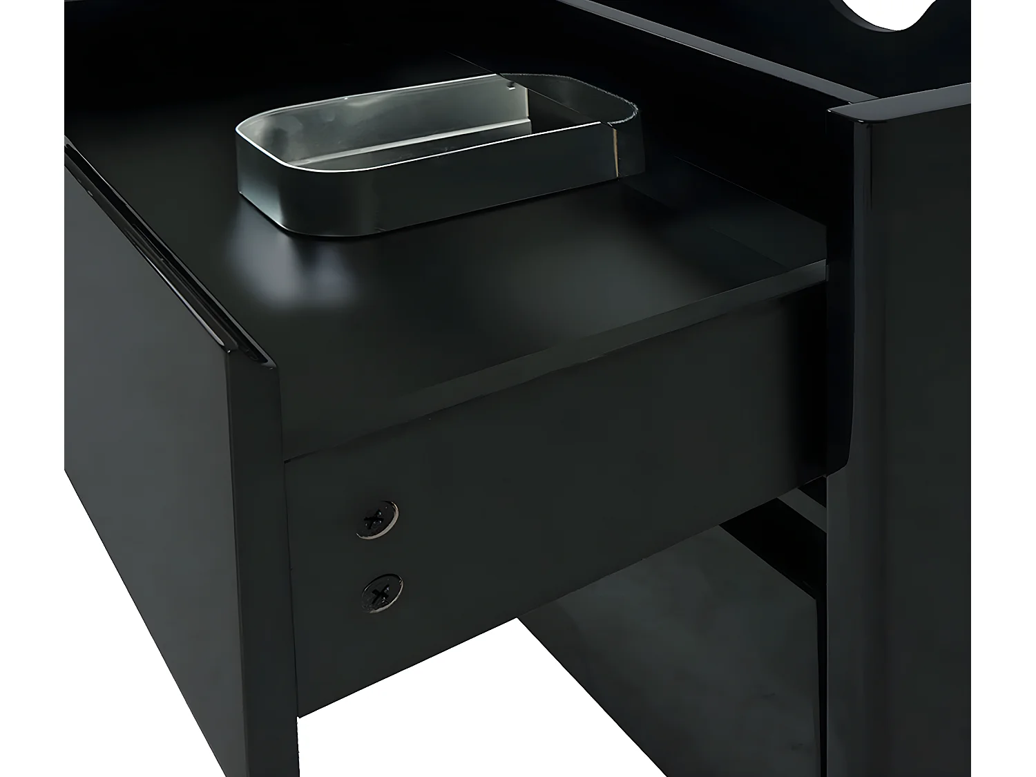 Meuble sous-lavabo MCW-B19,  noir