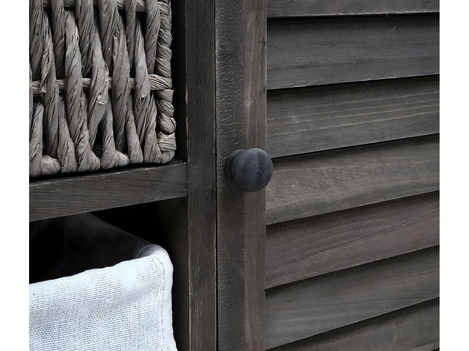 Móvel de toucador MCW-H20,  cinzento-castanho