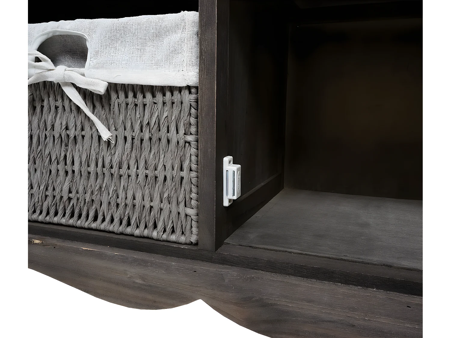 Meuble sous-lavabo MCW-H20,  shabby gris-brun