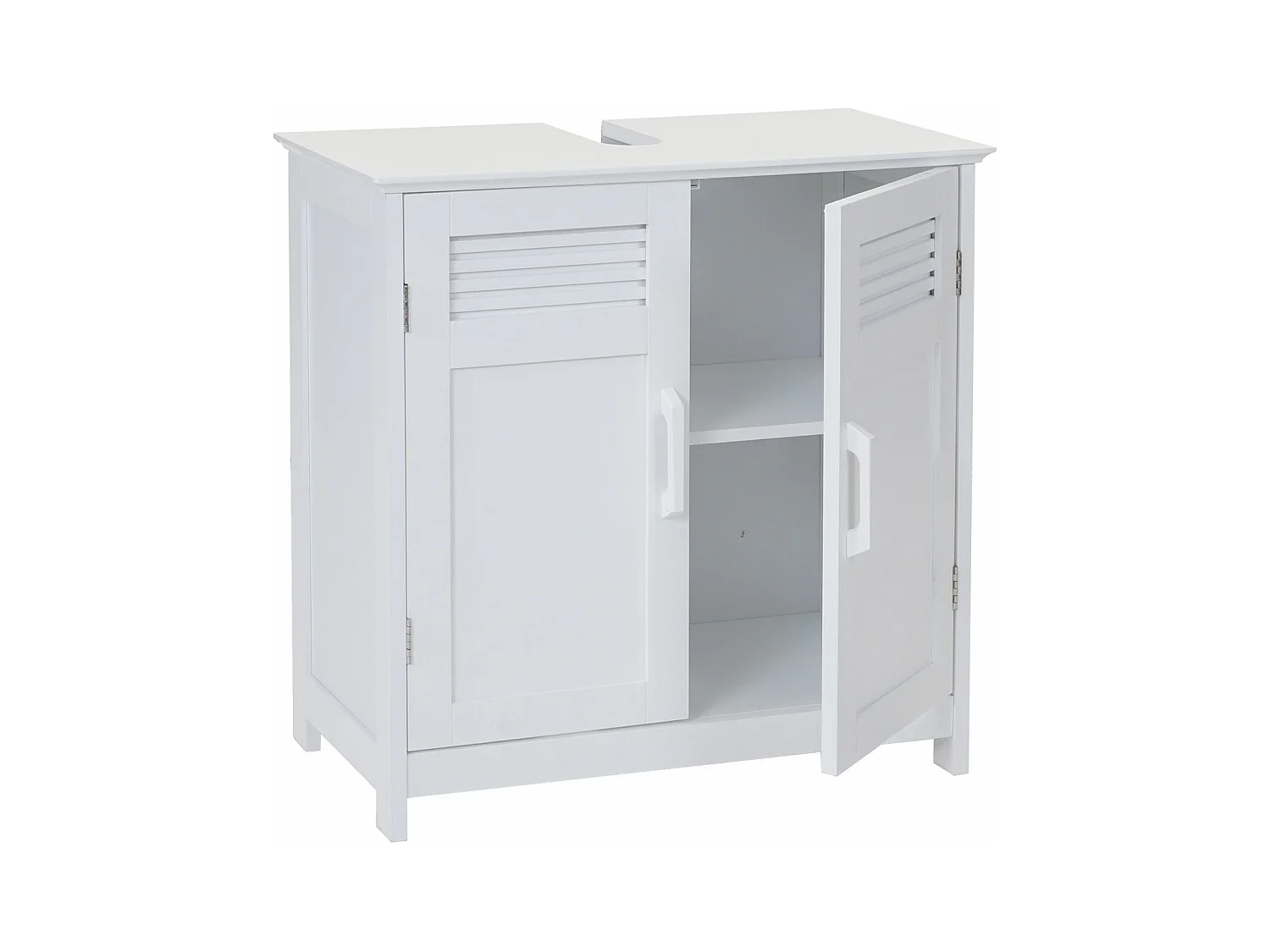Meuble sous-lavabo MCW-A85,  blanc