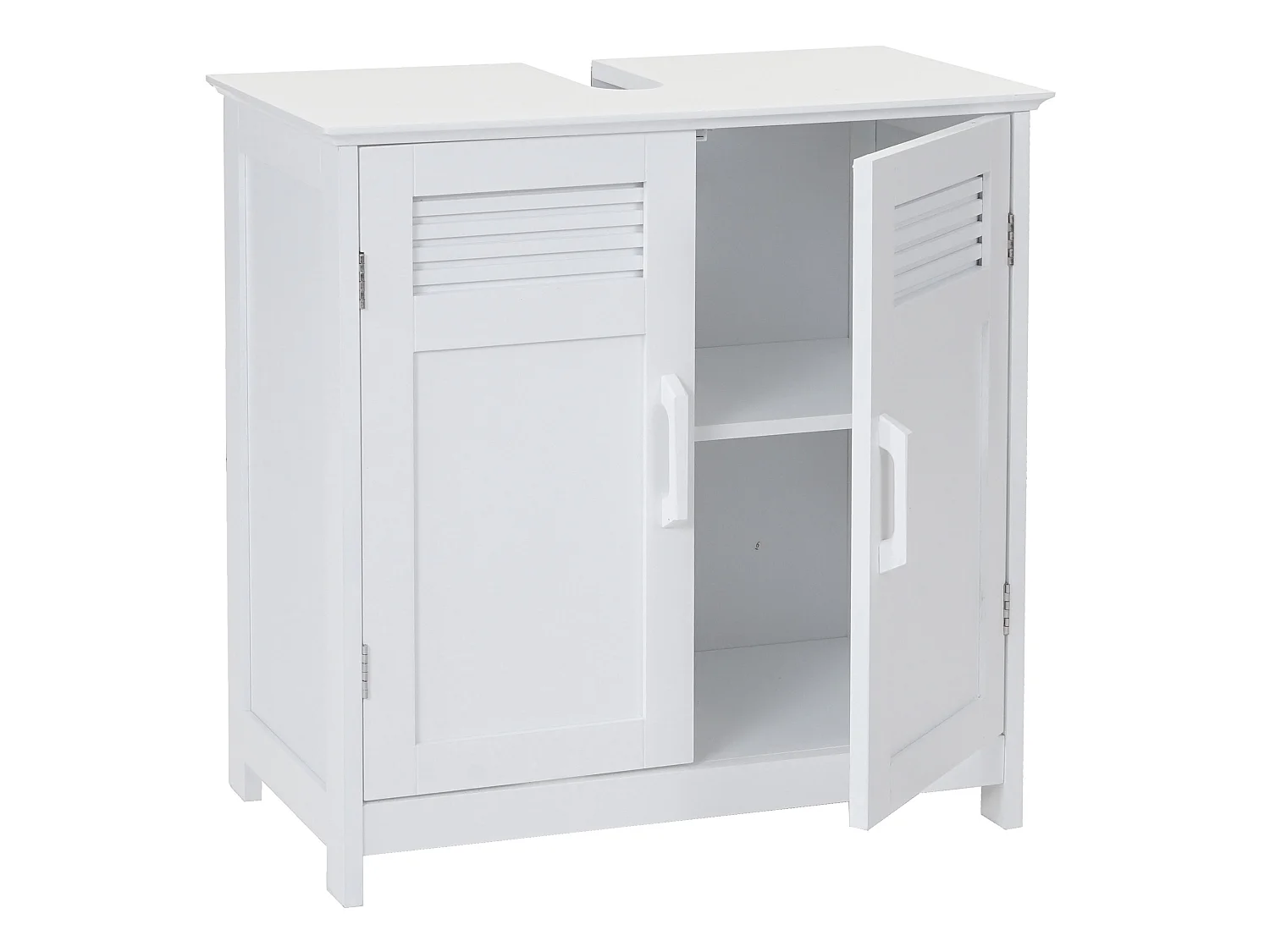 Meuble sous-lavabo MCW-A85,  blanc