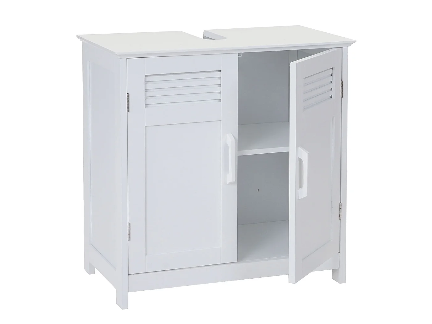 Meuble sous-lavabo MCW-A85,  blanc