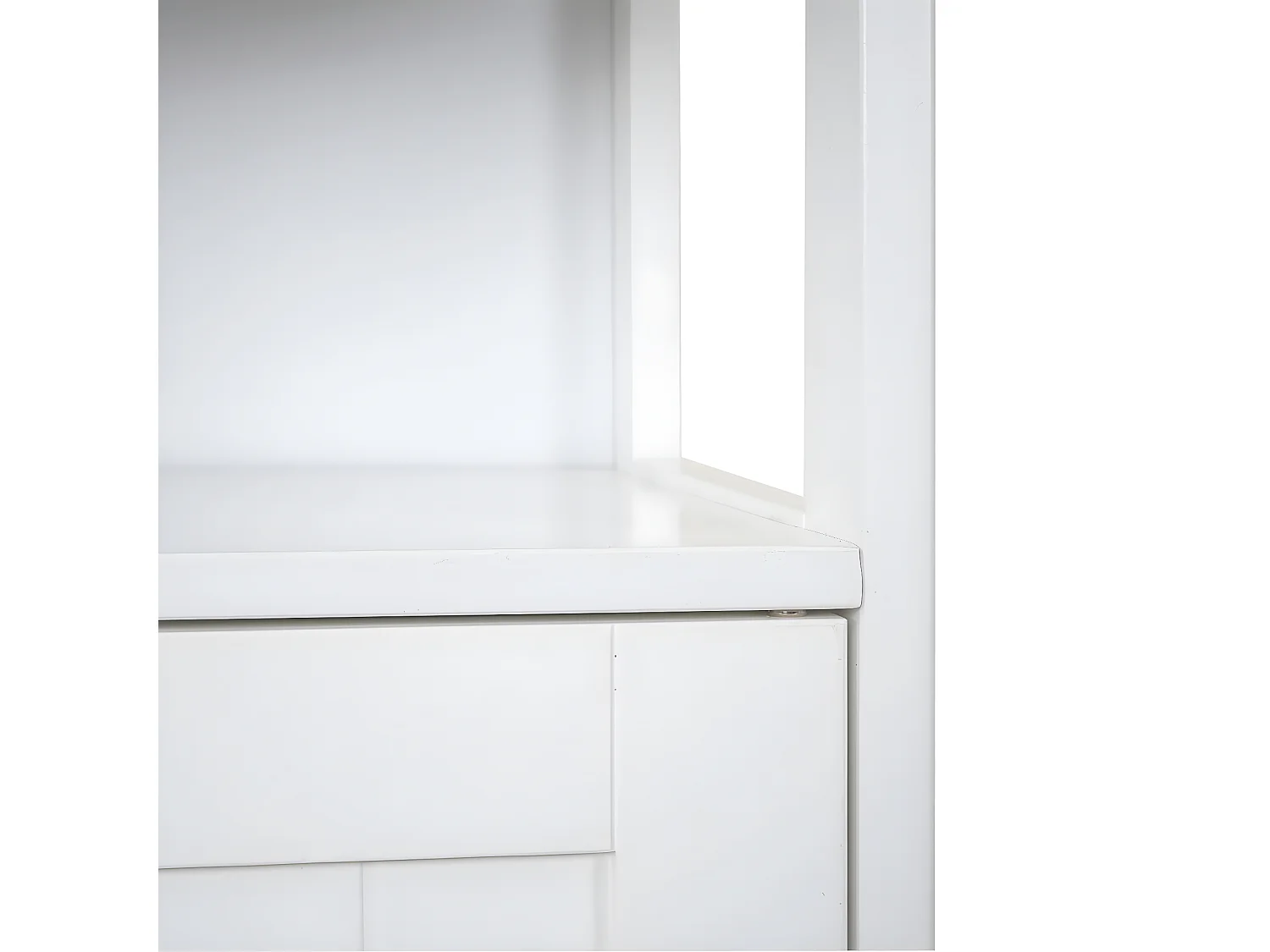 Arredo bagno mobile sottolavabo MCW-B63 MDF verniciato 30x60x60cm bianco