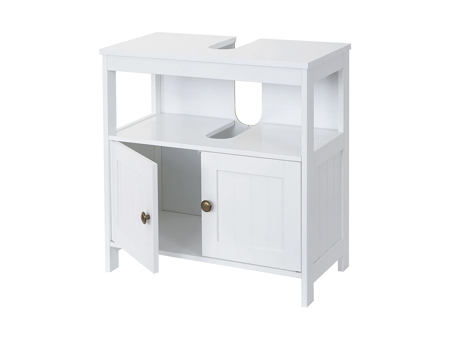 Meuble sous-lavabo MCW-B63,  blanc