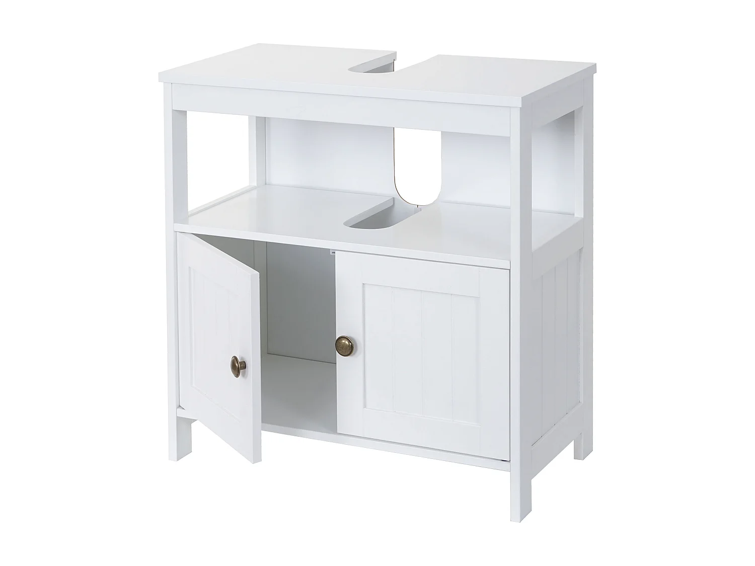 Meuble sous-lavabo MCW-B63,  blanc